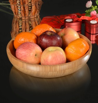 時尚創意天然環保竹制水果盤